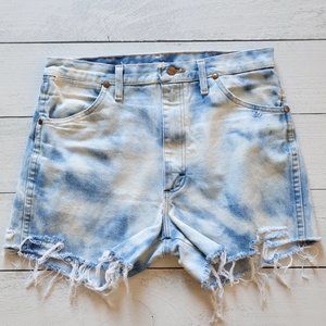 Wrangler Bleached Light Blue Vintage Shorts